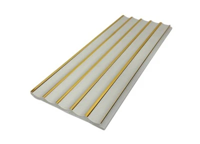 Pannello da parete moderno in PS scanalato con finitura elegante